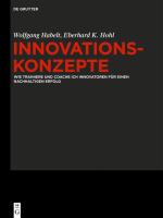 Cover-Bild Innovationskonzepte