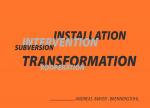 Cover-Bild Installation Intervention Transformation
