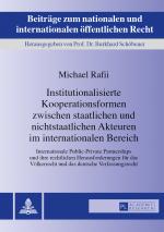 Cover-Bild Institutionalisierte Kooperationsformen zwischen staatlichen und nichtstaatlichen Akteuren im internationalen Bereich