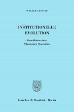 Cover-Bild Institutionelle Evolution.