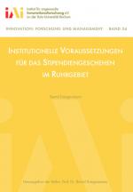 Cover-Bild Institutionelle Voraussetzungen für das Stipendiengeschehen im Ruhrgebiet