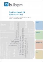 Cover-Bild Institutsbericht 2013 – 2016