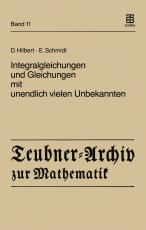 Cover-Bild Integralgleichungen und Gleichungen mit unendlich vielen Unbekannten