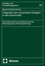 Cover-Bild Integration der erneuerbaren Energien in den Strommarkt