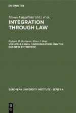 Cover-Bild Integration Through Law / Legal Harmonization and the Business Enterprise