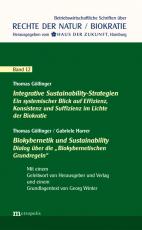 Cover-Bild Integrative Sustainability-Strategien / Biokybernetik und Sustainability