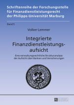 Cover-Bild Integrierte Finanzdienstleistungsaufsicht