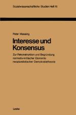 Cover-Bild Interesse und Konsensus