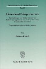 Cover-Bild International Entrepreneurship.