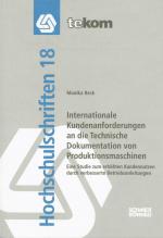 Cover-Bild Internationale Kundenanforderungen an die Technische Dokumentation von Produktionsmaschinen