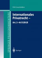 Cover-Bild Internationales Privatrecht — Art. 3–46 EGBGB