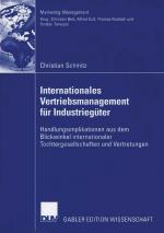 Cover-Bild Internationales Vertriebsmanagement für Industriegüter