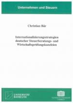 Cover-Bild Internationalisierungsstrategien deutscher Steuerberatungs- und Wirtschaftsprüfungskanzleien