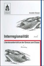 Cover-Bild Interregionalität. Literaturunterricht an der Grenze zum Elsass