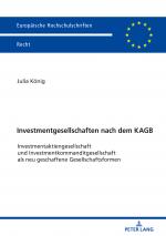 Cover-Bild Investmentgesellschaften nach dem KAGB