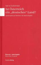 Cover-Bild Ist Österreich ein "deutsches" Land?
