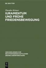 Cover-Bild Iuramentum und frühe Friedensbewegung