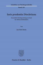 Cover-Bild Iuris prudentia Diocletiana.