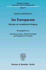 Cover-Bild Ius Europaeum.