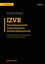 Cover-Bild IZVR Praxiskommentar Internationales Zivilverfahrensrecht