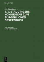 Cover-Bild J. v. Staudinger: J. v. Staudingers Kommentar zum Bürgerlichen Gesetzbuch / Erbrecht