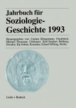Cover-Bild Jahrbuch für Soziologiegeschichte 1993