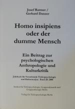 Cover-Bild Jahrbuch für verstehende Tiefenpsychologie und Kulturanalyse / Homo insipiens oder der dumme Mensch