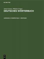 Cover-Bild Jakob Grimm; Wilhelm Grimm: Deutsches Wörterbuch. Deutsches Wörterbuch,... / Versprutzeln – Verstehen