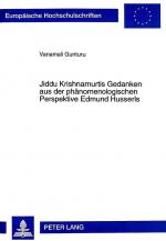 Cover-Bild Jiddu Krishnamurtis Gedanken aus der phänomenologischen Perspektive Edmund Husserls