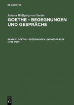 Cover-Bild Johann Wolfgang von Goethe: Goethe - Begegnungen und Gespräche / 1793-1799