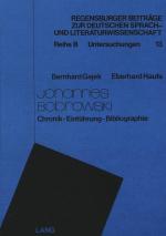 Cover-Bild Johannes Bobrowski