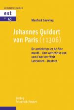 Cover-Bild Johannes Quidort von Paris: