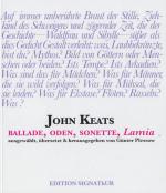 Cover-Bild JOHN KEATS - Ballade, Oden, Sonette, LAMIA