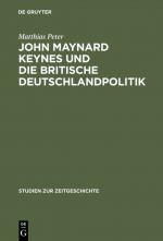 Cover-Bild John Maynard Keynes und die britische Deutschlandpolitik