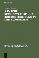 Cover-Bild Jüdische Reinheitslehre und ihre Beschreibung in den Evangelien