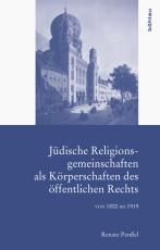 Cover-Bild Jüdische Religionsgemeinschaften als Körperschaften des öffentlichen Rechts