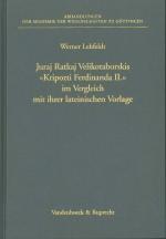 Cover-Bild Juraj Ratkaj Velikotaborskis »Kripozti Ferdinanda II« im Vergleich mit ihrer lateinischen Vorlage