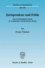 Cover-Bild Jurisprudenz und Ethik.