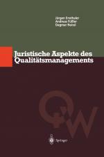Cover-Bild Juristische Aspekte des Qualitätsmanagements