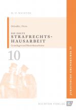 Cover-Bild Juristische Grundkurse / Band 10 - Die erste Strafrechtshausarbeit