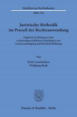 Cover-Bild Juristische Methodik im Prozeß der Rechtsanwendung.