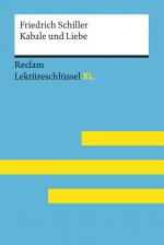 Cover-Bild Kabale und Liebe von Friedrich Schiller: Lektüreschlüssel mit Inhaltsangabe, Interpretation, Prüfungsaufgaben mit Lösungen, Lernglossar. (Reclam Lektüreschlüssel XL)