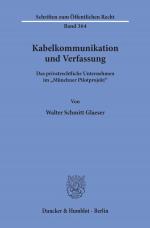 Cover-Bild Kabelkommunikation und Verfassung.