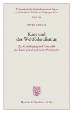 Cover-Bild Kant und der Weltföderalismus.