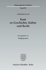 Cover-Bild Kant zu Geschichte, Kultur und Recht.