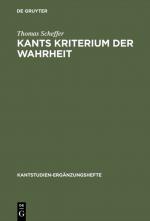 Cover-Bild Kants Kriterium der Wahrheit