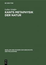 Cover-Bild Kants Metaphysik der Natur