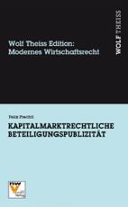 Cover-Bild Kapitalmarktrechtliche Beteiligungspublizität