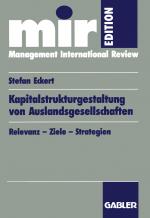 Cover-Bild Kapitalstrukturgestaltung von Auslandsgesellschaften