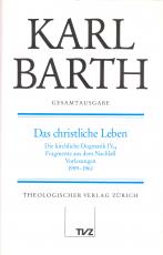 Cover-Bild Karl Barth Gesamtausgabe